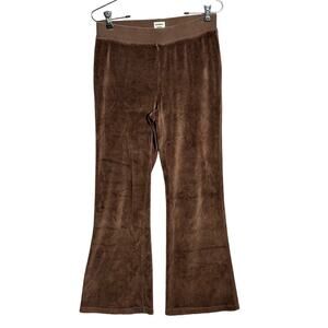 Sunday‎ Best Aritzia Sz S Flared Velour Pull-On Lounge Pants Mocha Comfort Cozy
